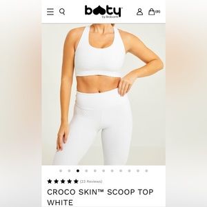 Booty by Brabants white scoop neck bra top
